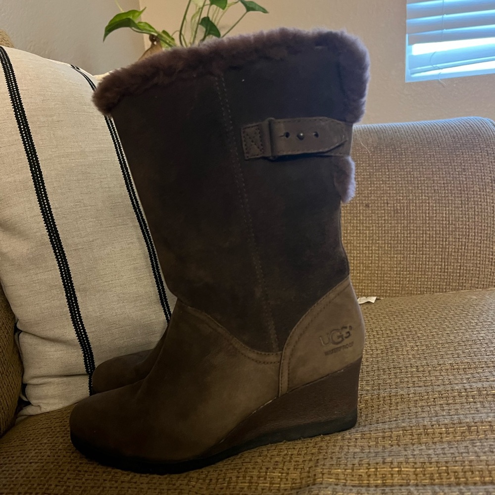 Brown Uggs in great condition. Very comfortable wedge boots.